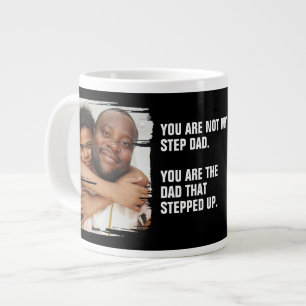 Grande Tasse Personnalisé 2 Photo Le Père Qui S'Est Levé