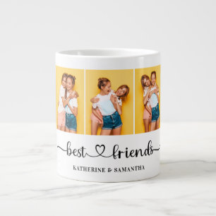 Grande Tasse Personnalisé 3 Photo Collage Meilleurs Amis Pour T