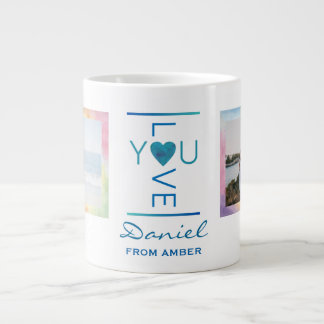 Grande Tasse Personnalisé Je t'aime Mug pour lui