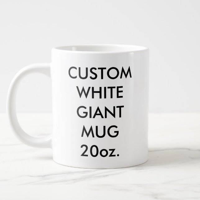 Grande Tasse Personnalisé Jumbo Mug 20oz personnalisé. (Gauche)