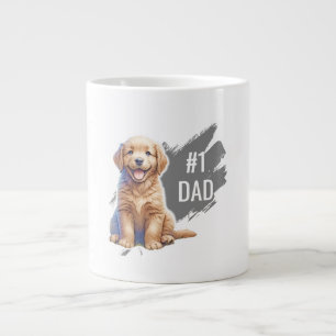 Grande Tasse Personnalisé Numéro 1 Papa Chien Chien Chien Chien