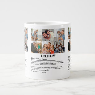 Grande Tasse Personnalisé Papa Définition 6 Photo Collage