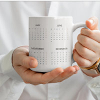 Personnalisé Pastel Mint 2025 Calendrier Élégant