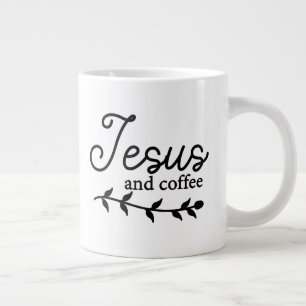 Grande Tasse Personnaliser la Mug de café Jésus et le café