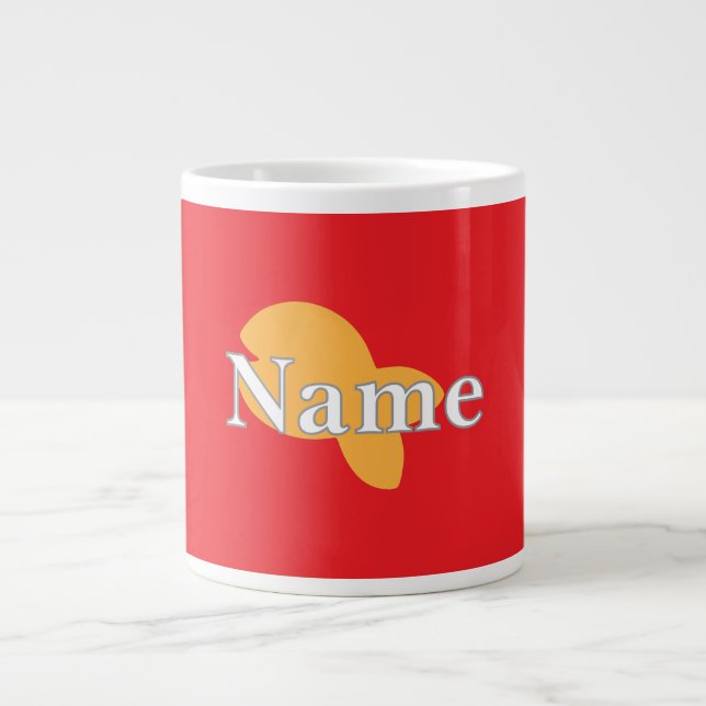 Grande Tasse Personnaliser le poisson rouge (Devant)