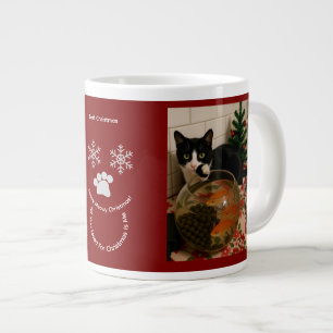 Grande Tasse Personnaliser, Meilleur Noël, Photo de Chat Mug Sp