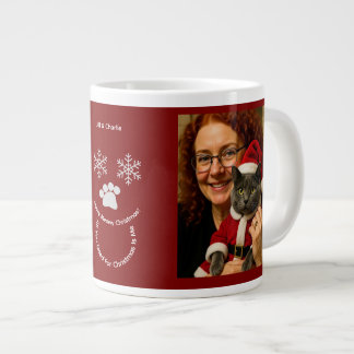 Grande Tasse Personnalisez ,Propriétaire de chat de Noël Photo
