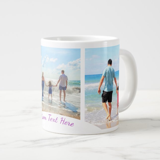 Grande Tasse Personnalisez votre collection photo Mug café avec (Devant droit)