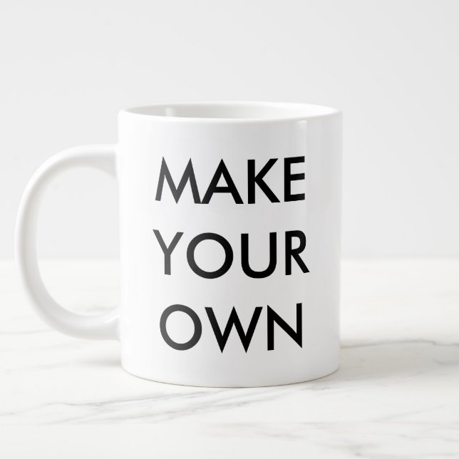 Grande Tasse Personnalisez votre propre Mug Jumbo personnalisé (Gauche)