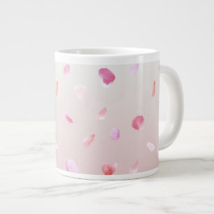 Grande Tasse Pétales Roses romantiques