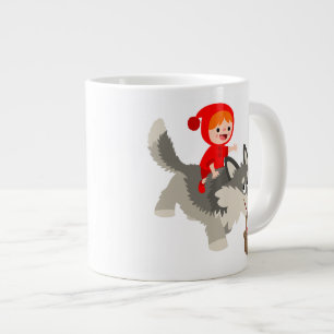 Grande Tasse Petit chaperon rouge et le loup Jumbo Mug