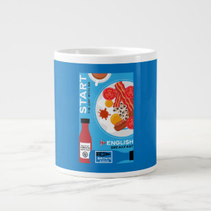 Grande Tasse Petit déjeuner anglais traditionnel