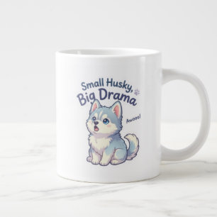Grande Tasse Petit Husky Gros Drame Chiot Drôle