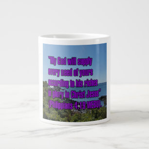 Grande Tasse Philippiens 4:19 WEBU Mug