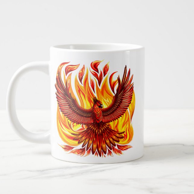 Grande Tasse Phoenix mythologique immortelle Créature (Gauche)