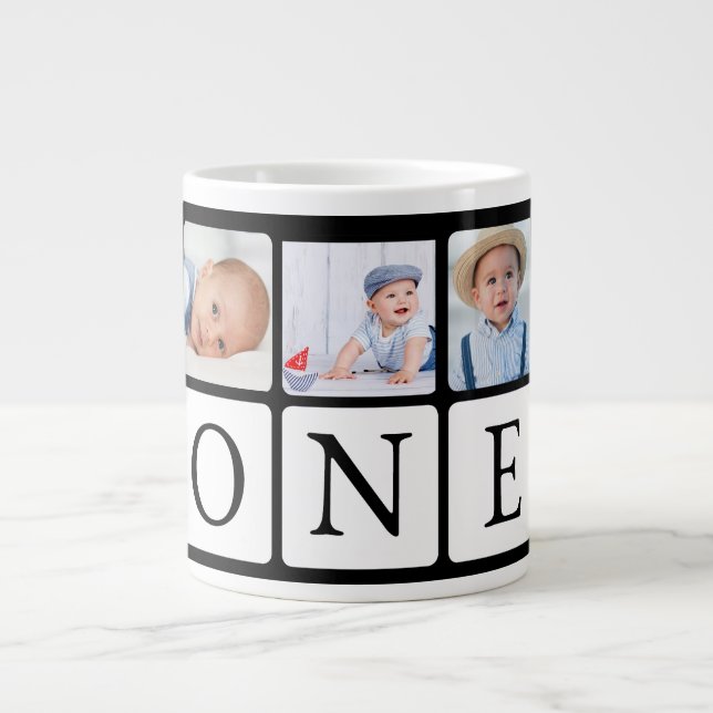 Grande Tasse Photo Anniversaire Mug (Devant)