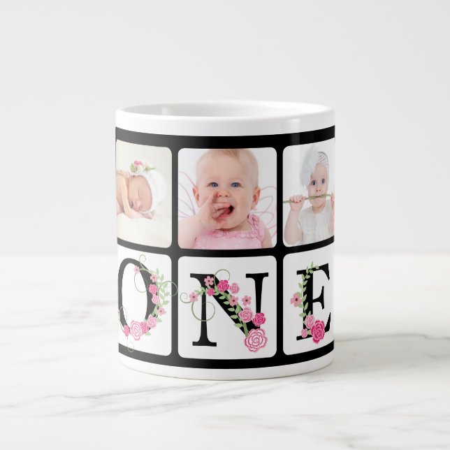 Grande Tasse Photo d'anniversaire Mug (Devant)