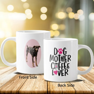 Grande Tasse Photo de chien émouvant pour maman amateur de café