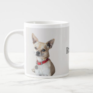 Grande Tasse Photo de chien personnalisé Nom de l'animal de c