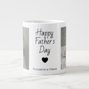 Grande Tasse Photo de la Mug Fête des Pères avec les noms des e