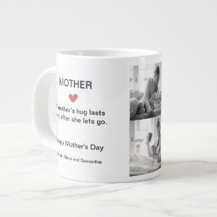 Grande Tasse Photo Jumbo personnalisée Collage Mug