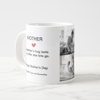 Grande Tasse Photo Jumbo personnalisée Collage Mug