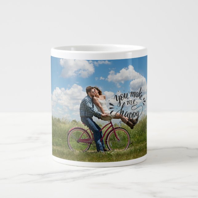 Grande Tasse Photo personnalisée (Devant)