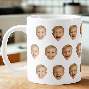Grande Tasse Photo Personnalisée, Photo Personnalisée, Famille