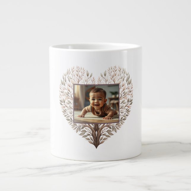Grande Tasse Photo Spécialité Coeur Mug (Devant)