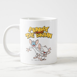 Grande Tasse Pinky et le cerveau Afficher le logo