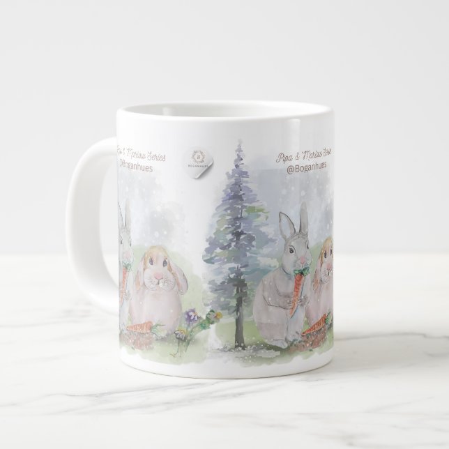 Grande Tasse Pipa & Marlow Series Boganhues Print (Devant gauche)