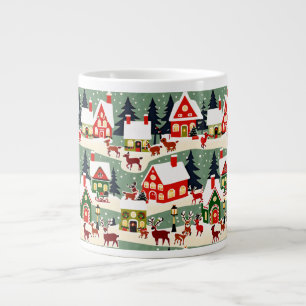 Grande Tasse Pique-nique de Noël village de Noël