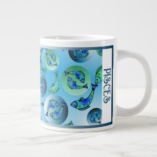 Grande Tasse Pisces Zodiac Spécialité Mug