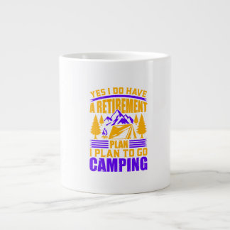 Grande Tasse Plan de retraite Jumbo Mug Slogan