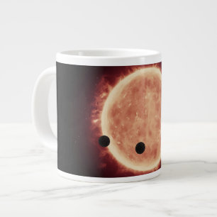 Grande Tasse Planètes Transitant Red Nwarf Star Dans Trappist-1