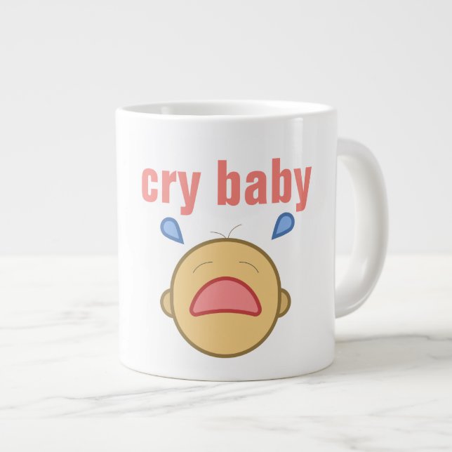 Grande Tasse pleurer bébé - Jumbo Mug (Devant droit)