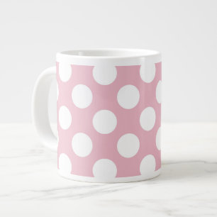 Grande Tasse Pois roses, Motif Pointe Polka, Points, Pointe
