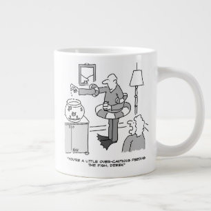 Grande Tasse Poisson rouge de conformité de sécurité drôle sur