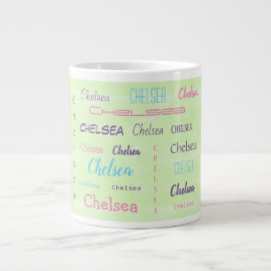 Grande Tasse Police de caractères personnalisée pour le prénom