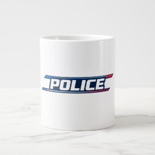 Grande Tasse POLICE Typographie Gras Streetwear