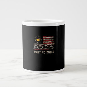 Grande Tasse Politique Patriotique Protestation Pas De Rois En