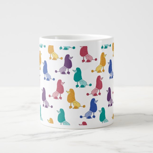 Grande Tasse Poodles de couleur (Devant)