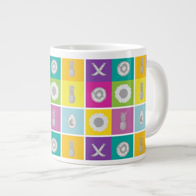 Grande Tasse Pop Art Botanique & Fruit Spécialité Mug (Devant droit)