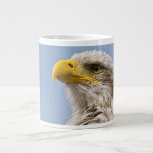 Grande Tasse Portrait d'aigle à tête blanche Art animalier