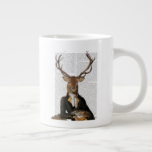 Grande Tasse Portrait de cerfs (Droite)