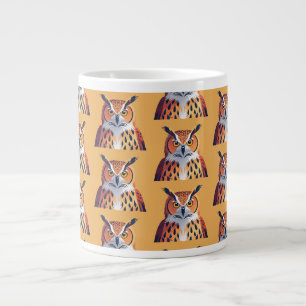Grande Tasse Portrait d'un hibou aux grands yeux