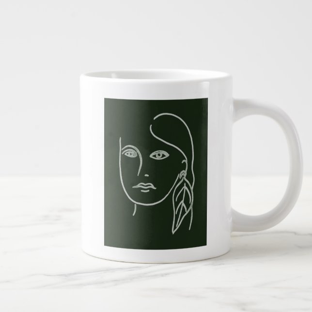Grande Tasse Portrait malachite (Droite)