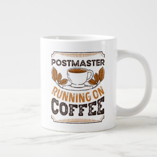 Grande Tasse Poste en cours d'exécution sur Café Caffeine Cadea