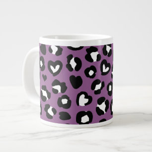 Grande Tasse Poster de animal, Léopard Violet, Spots De Cheetah