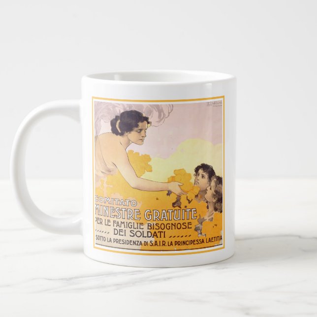 Grande Tasse Poster italien vintage 1917 (Gauche)
